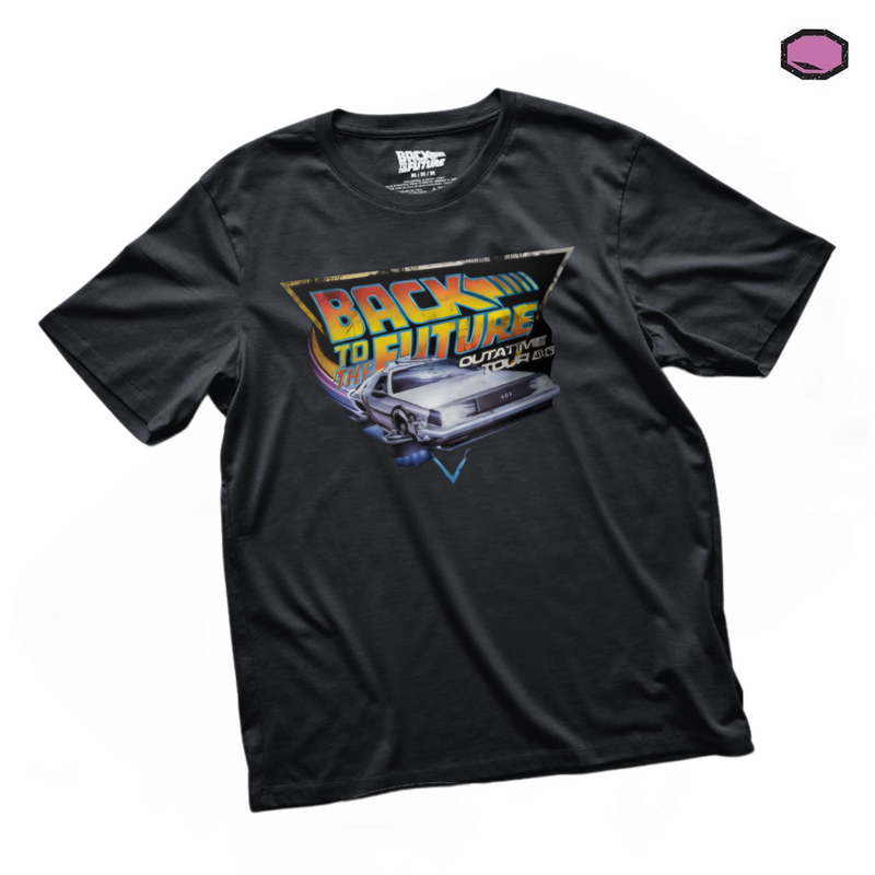 Playera Back to the Future “Outatime Tour” Negra