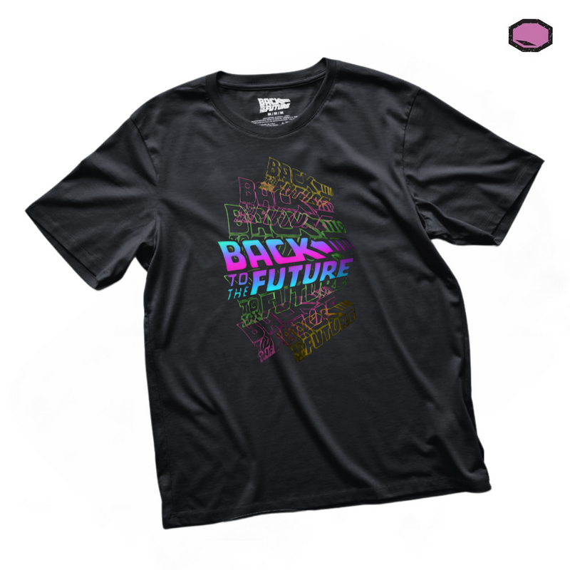 Playera Back to the Future “Logos” Negra