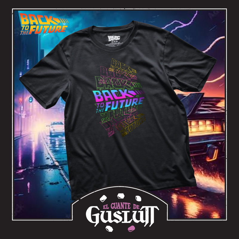 Playera Back to the Future “Logos” Negra