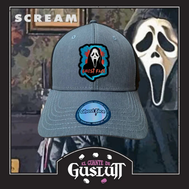 Gorra Scream “Ghostface” Premium Flex Fit Azul