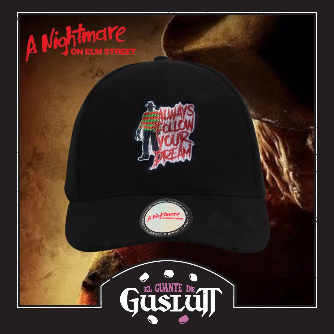 Gorra A Nightmare on Elm Street “Always follow your dream” Negra