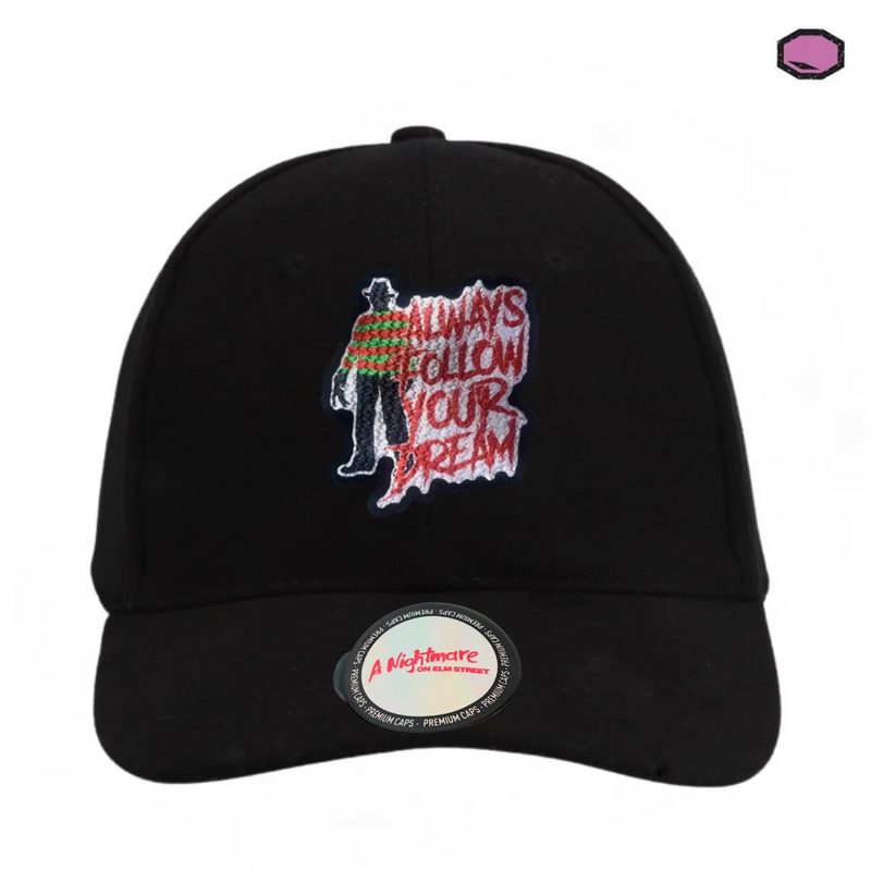 Gorra A Nightmare on Elm Street “Always follow your dream” Negra