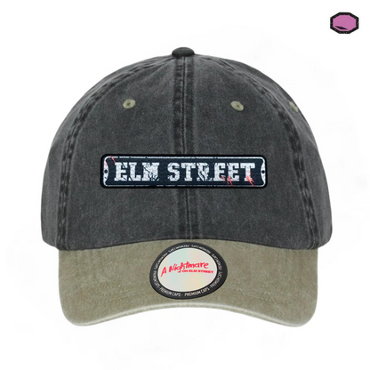 Gorra A Nightmare on Elm Street “Street Sign” Gris-Beige Vintage