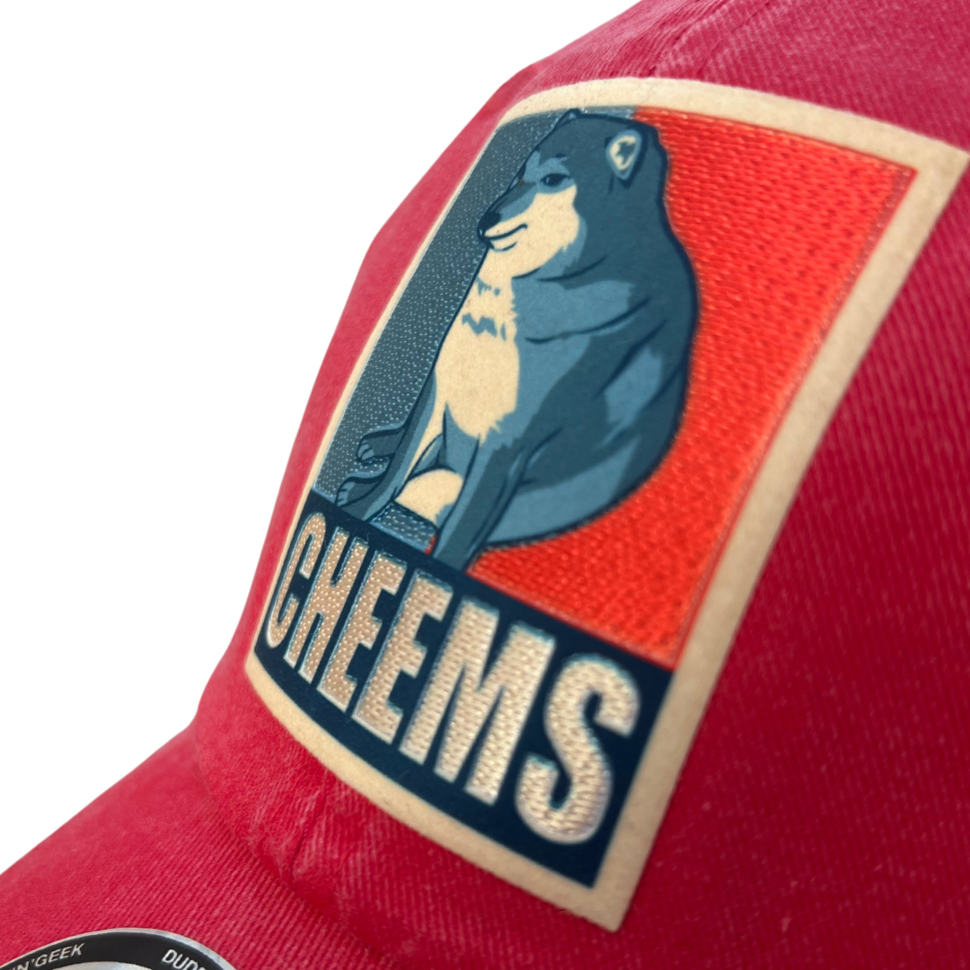 Gorra Cheems Roja Vintage