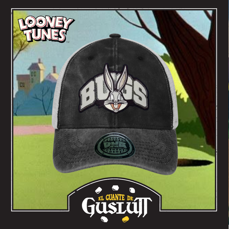 Gorra Looney Tunes “Bugs Bunny” Gris-Blanca Trucker