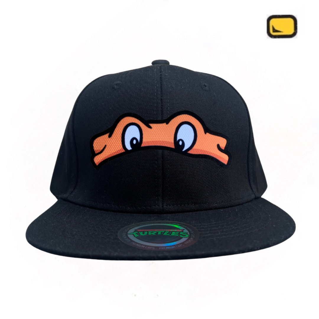 Gorra Tortugas Ninja TMNT “Michaelangelo” Snapback Negra