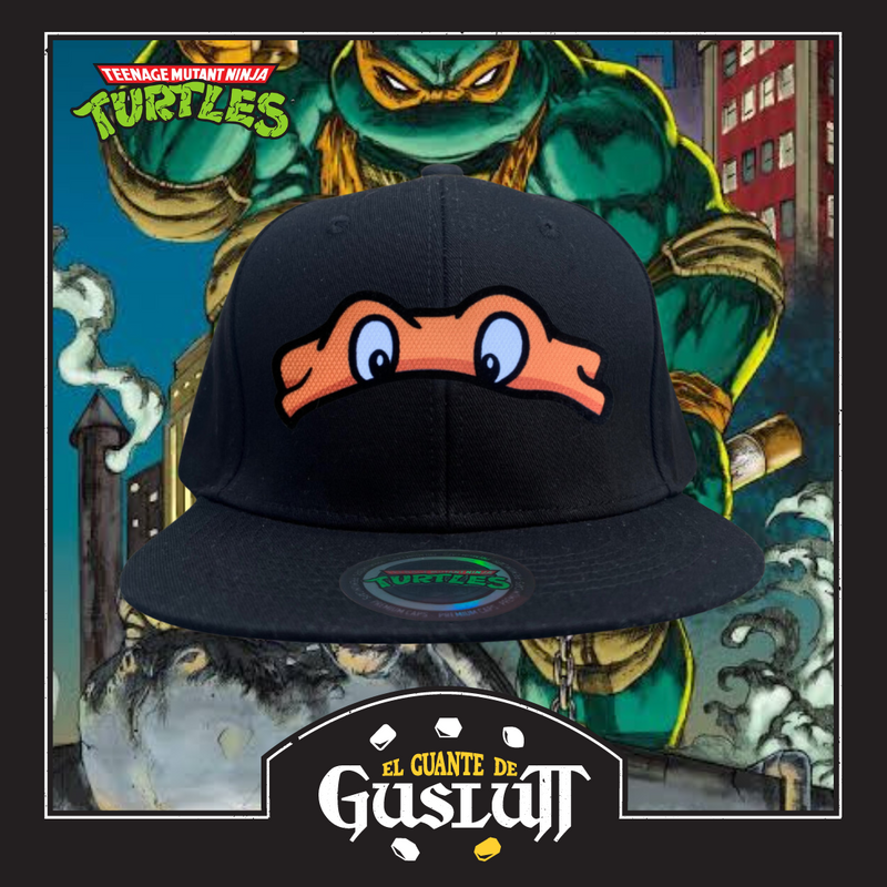 Gorra Tortugas Ninja TMNT “Michaelangelo” Snapback Negra