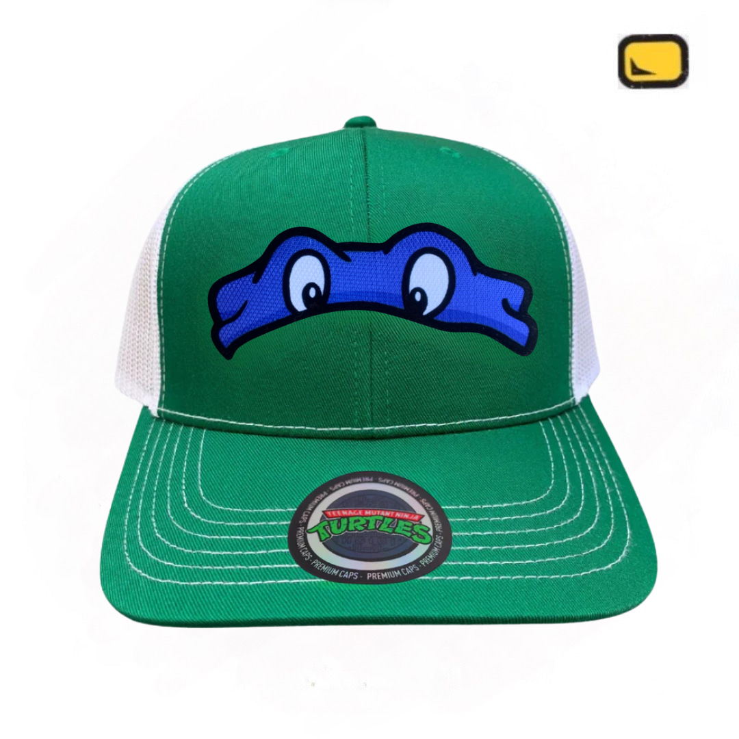 Gorra Tortugas Ninja TMNT “Donatello Mask” Verde-Blanca Premium Trucker