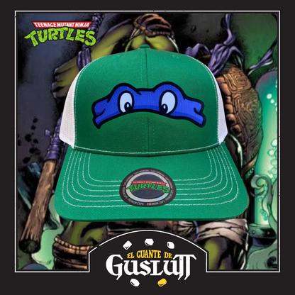 Gorra Tortugas Ninja TMNT “Donatello Mask” Verde-Blanca Premium Trucker