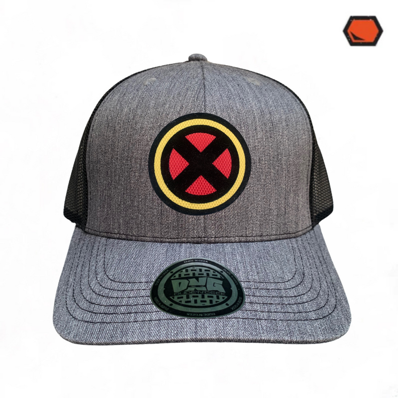 Gorra Marvel X-Men Logo Gris-Negra Premium Trucker