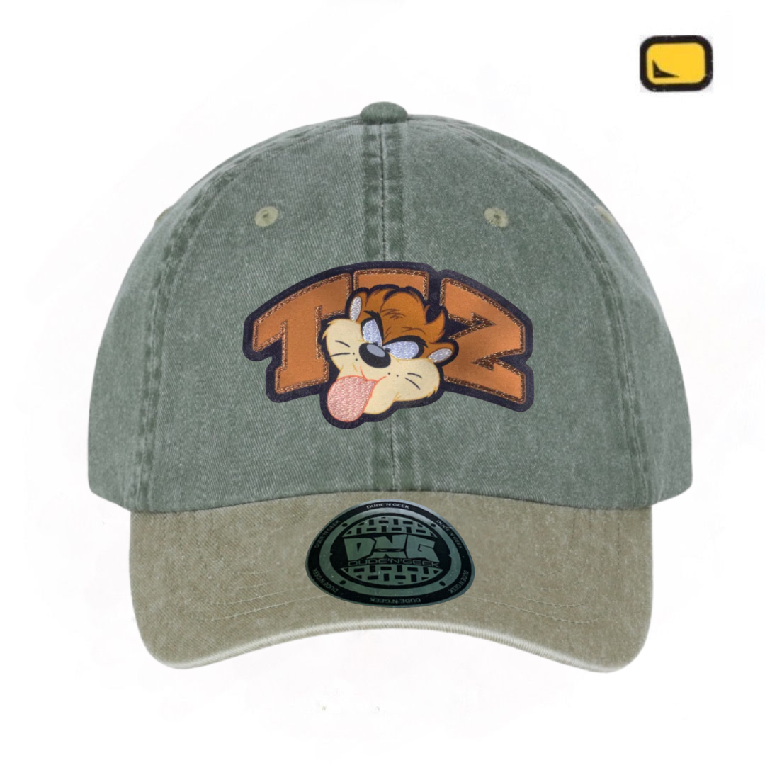 Gorra Looney Tunes “Taz” Verde-Beige Vintage