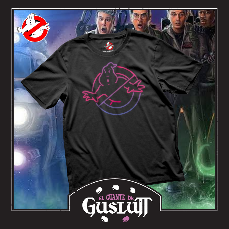 Playera Ghostbusters “Stroke” Logo Negra