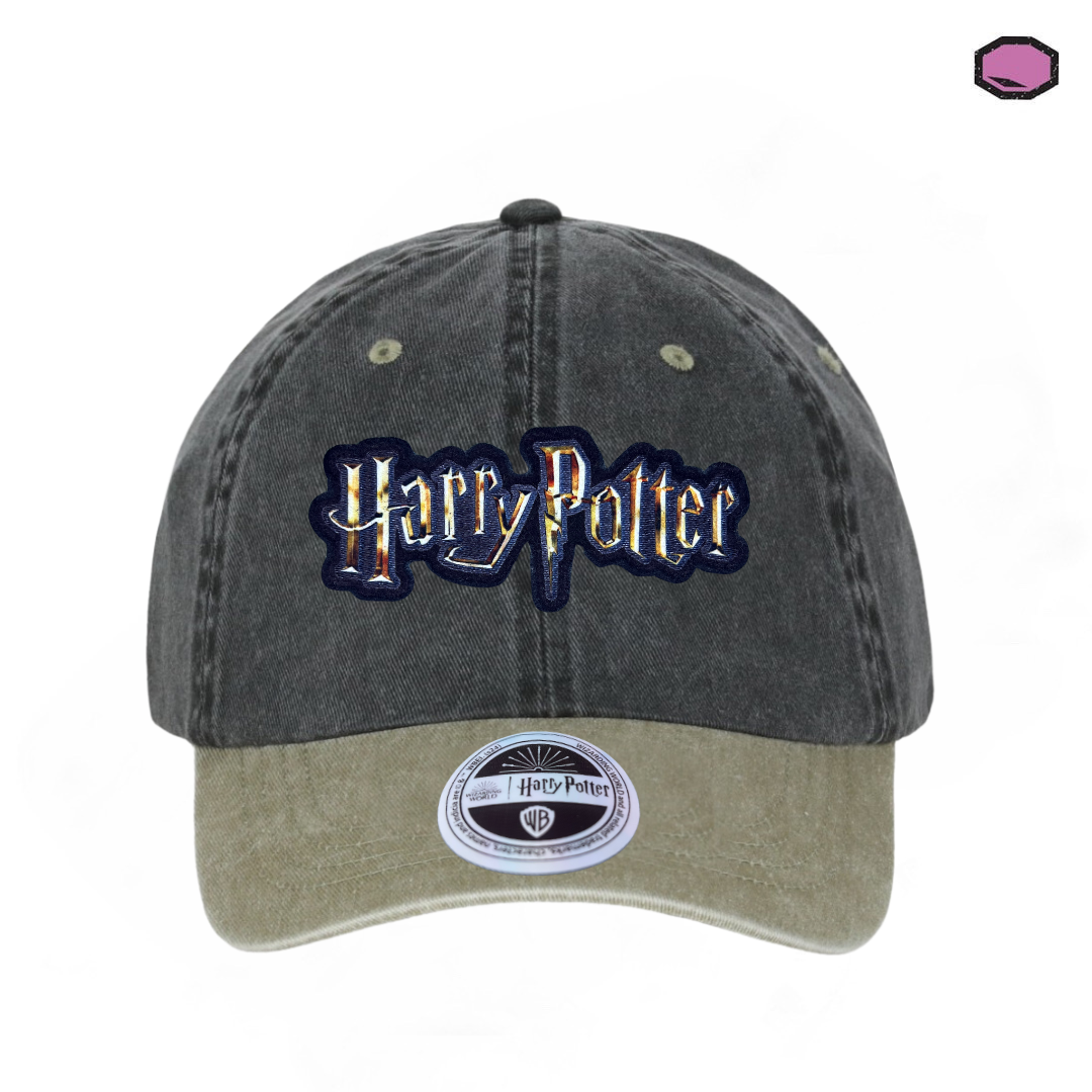 Gorra Harry Potter “HP Logo” Gris-Beige Vintage