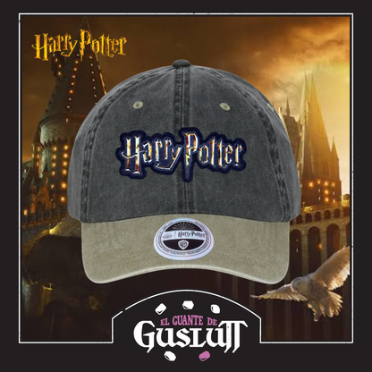 Gorra Harry Potter “HP Logo” Gris-Beige Vintage