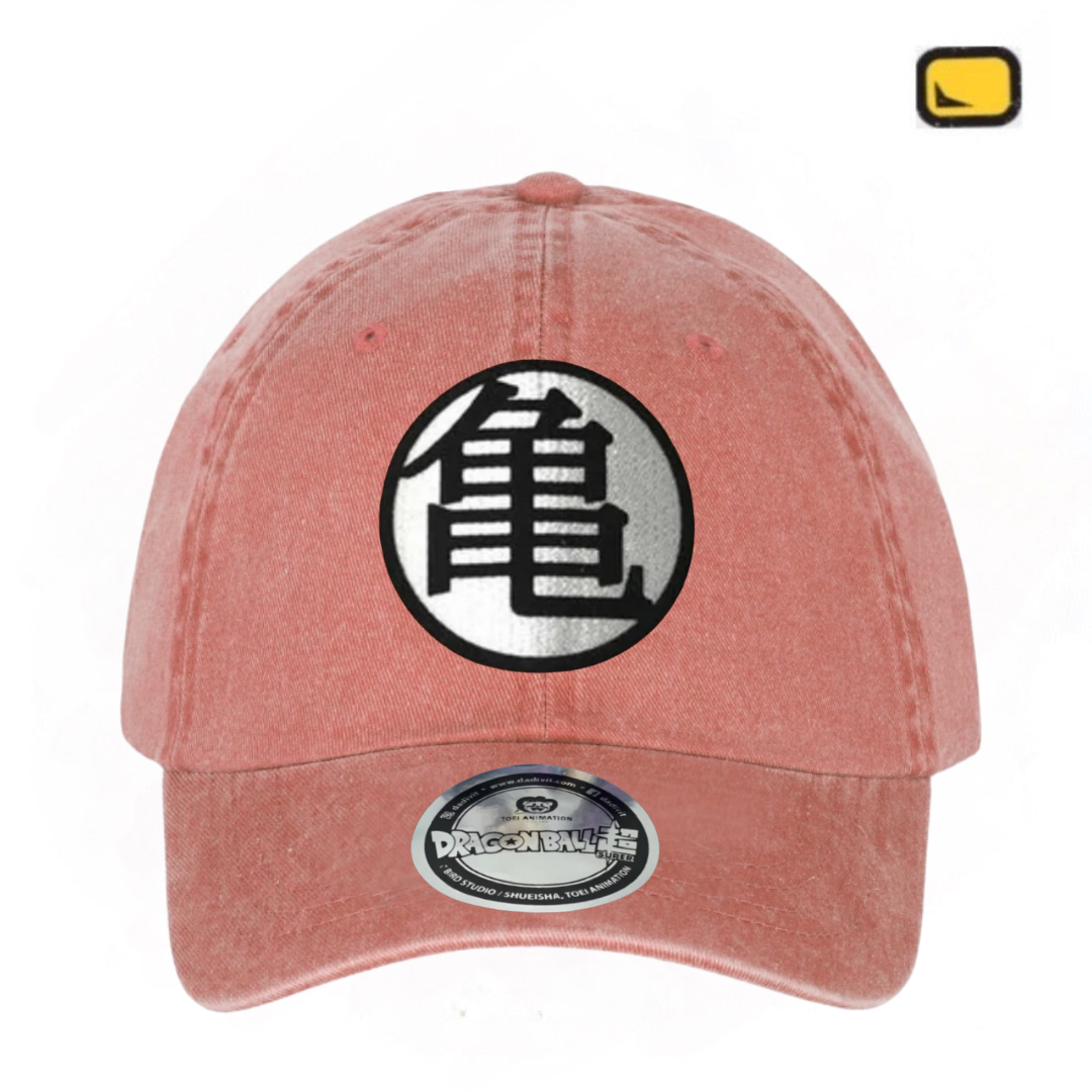 Gorra Dragon Ball Z “Kame Kanji” Naranja Vintage