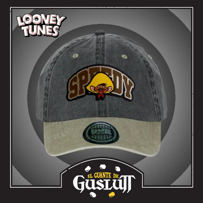 Gorra Looney Tunes “Speedy Gonzales” Gris-Beige Vintage