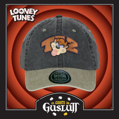 Gorra Looney Tunes “Taz” Gris-Beige Vintage