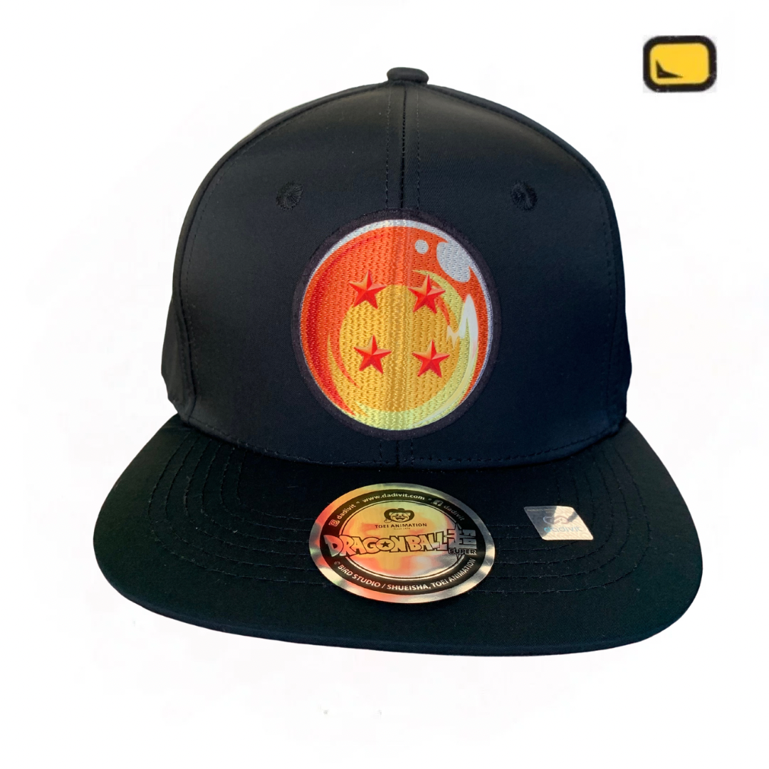 Gorra Dragon Ball Super “4 Stars”  Snapback Negra