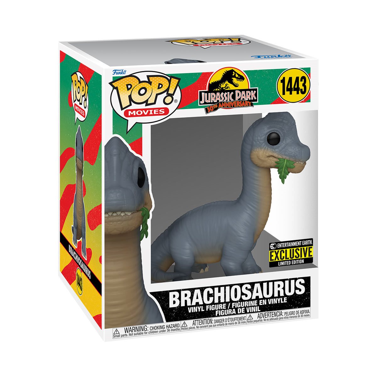 Jurassic Park “Brachiosaurus Super 6-Inch Funko Pop!” Entertainment Earth Exclusive