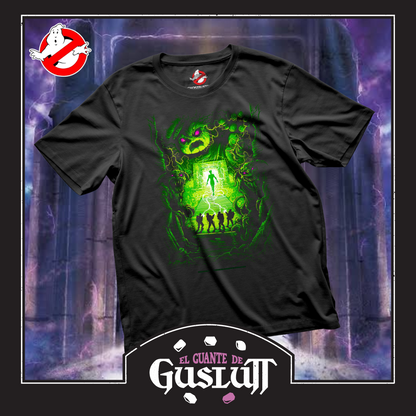 Playera Ghostbusters “Ghostbusters vs Gozer” Negra