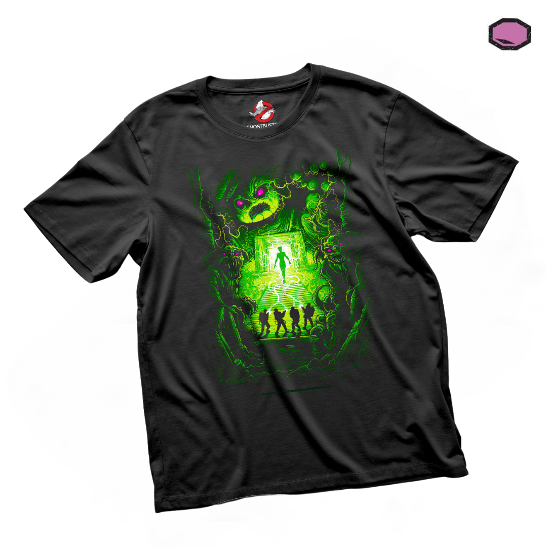 Playera Ghostbusters “Ghostbusters vs Gozer” Negra