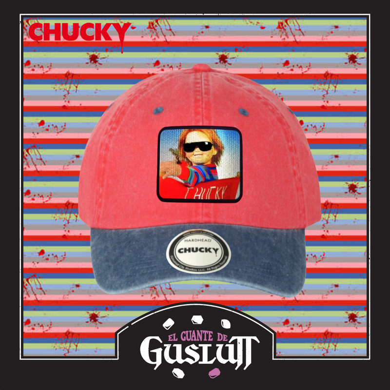 Gorra Chucky “Director” Roja-Azul Vintage