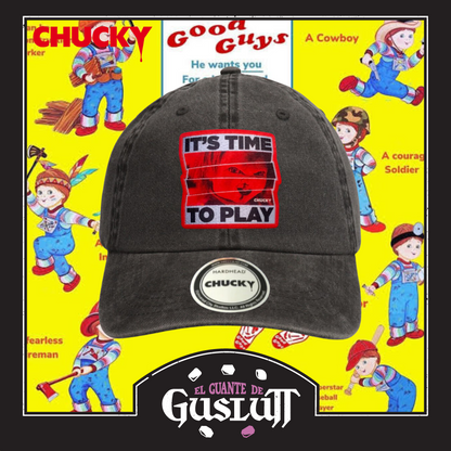 Gorra Chucky “It’s Time to Play” Gris Vintage