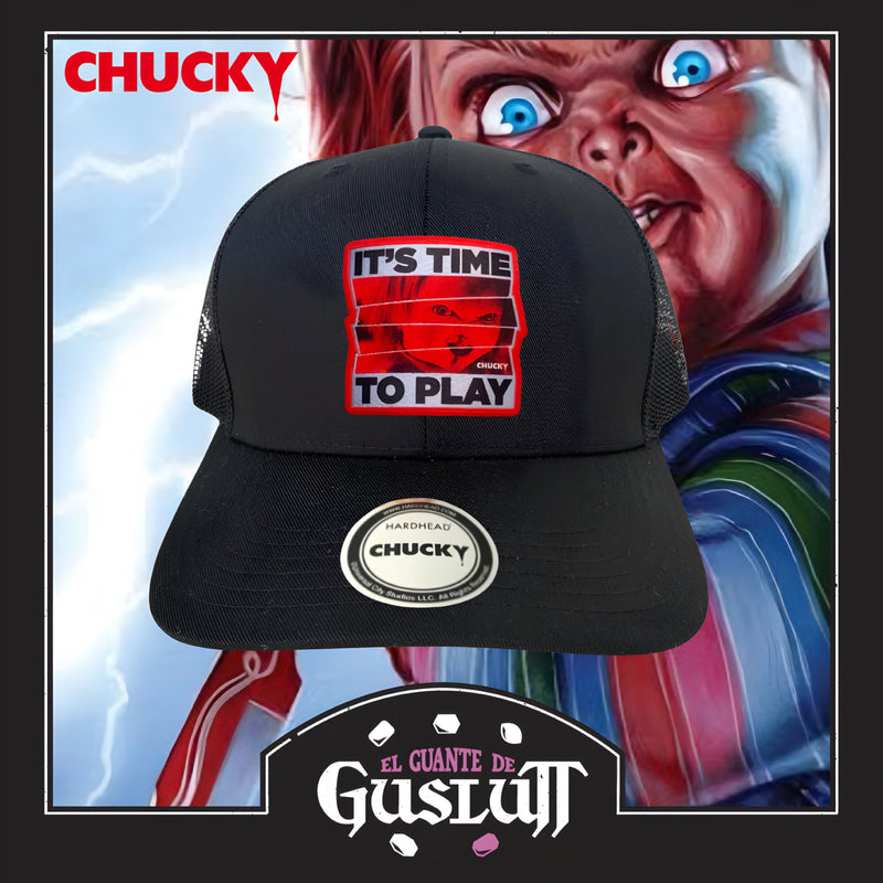 Gorra Chucky “It’s time to play” Negra Premium Trucker