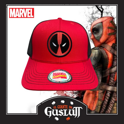 Gorra Marvel “Deadpool” Roja-Negra Premium Trucker