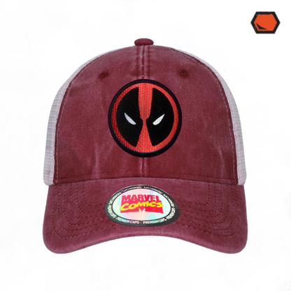 Gorra Marvel “Deadpool” Roja-Blanca Trucker