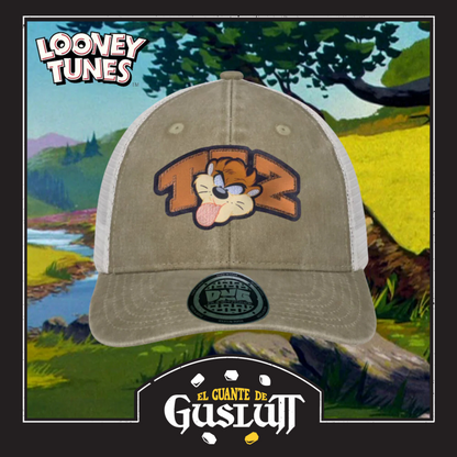 Gorra Looney Tunes “Taz” Beige-Blanca Trucker