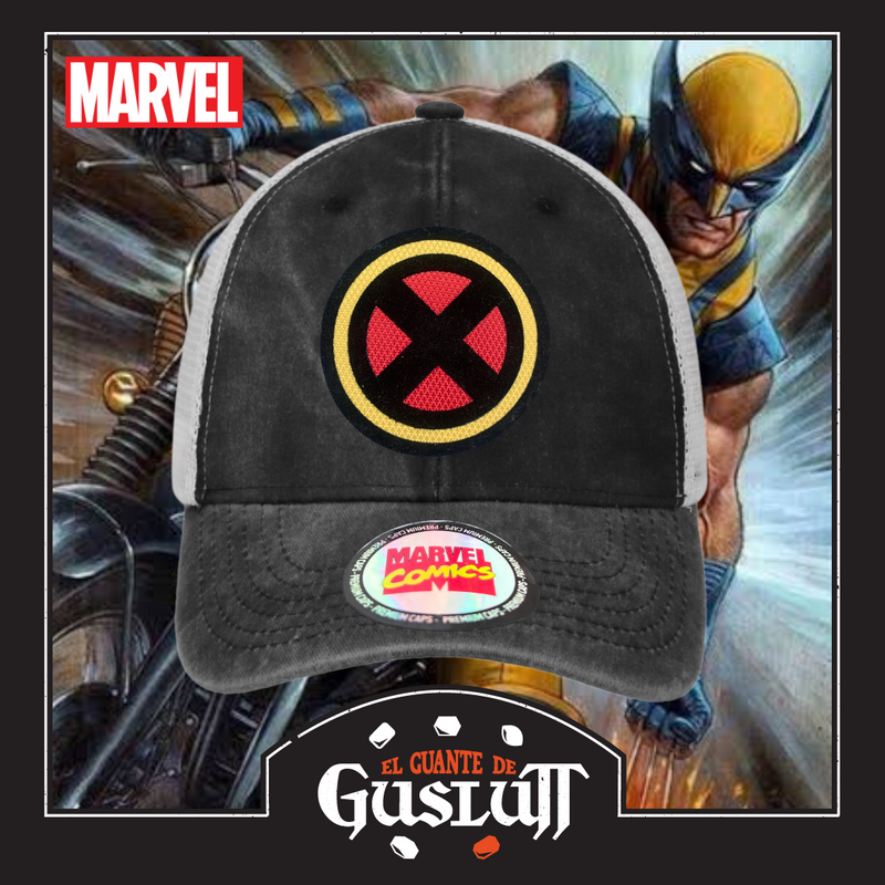 Gorra Marvel “X-Men Logo” Gris-Blanca Trucker