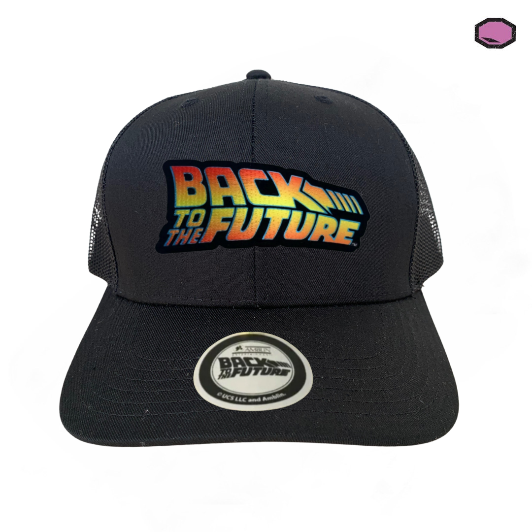 Gorra Back to the Future “Classic Logo” Negra Premium Trucker