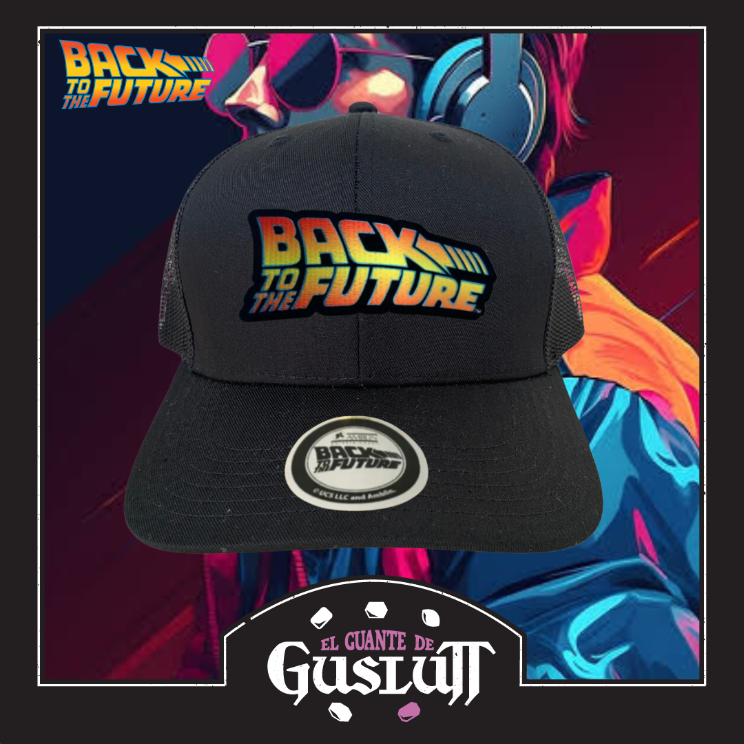 Gorra Back to the Future “Classic Logo” Negra Premium Trucker