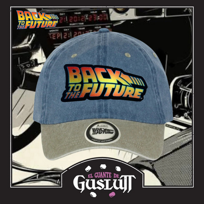 Gorra Back to the Future “Classic Logo” Azul-Beige Vintage