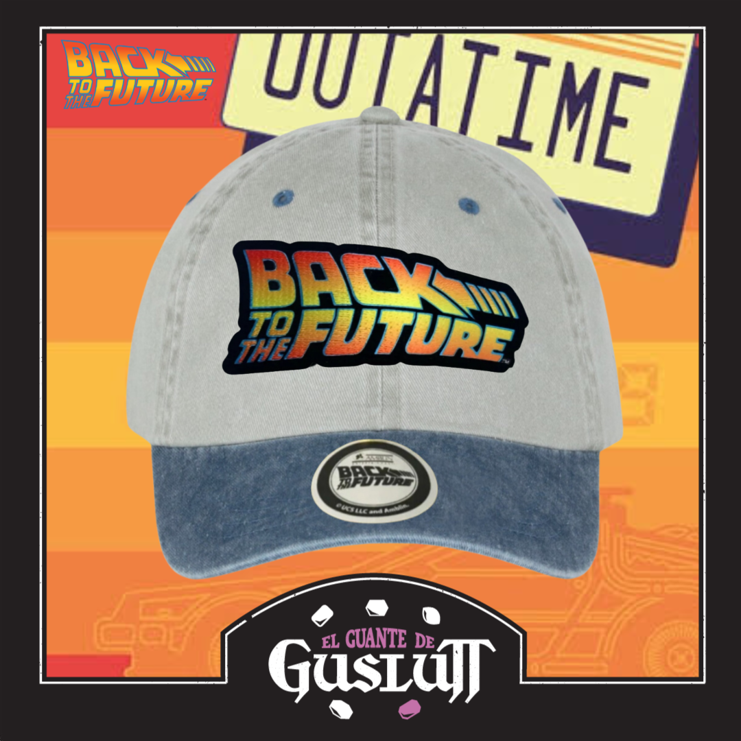 Gorra Back to the Future “Classic Logo” Beige-Azul Vintage