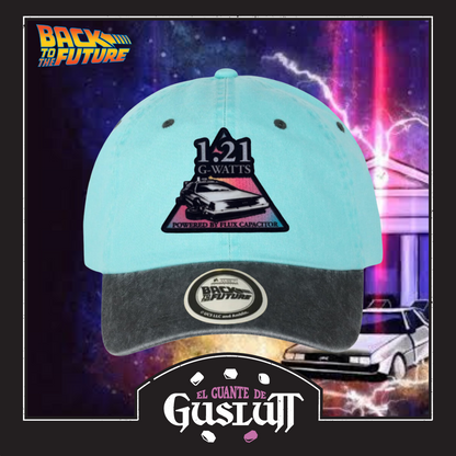 Gorra Back to the Future “1.21 G-Watts” Menta-Gris Vintage