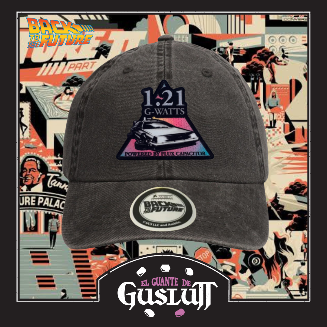 Gorra Back to the Future “1.21 G-Watts” Gris Vintage