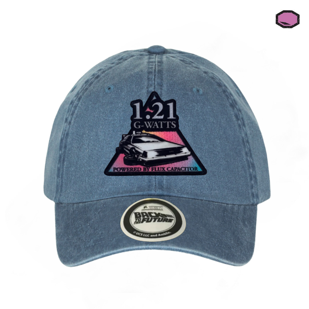 Gorra Back to the Future “1.21 G-Watts” Azul Vintage