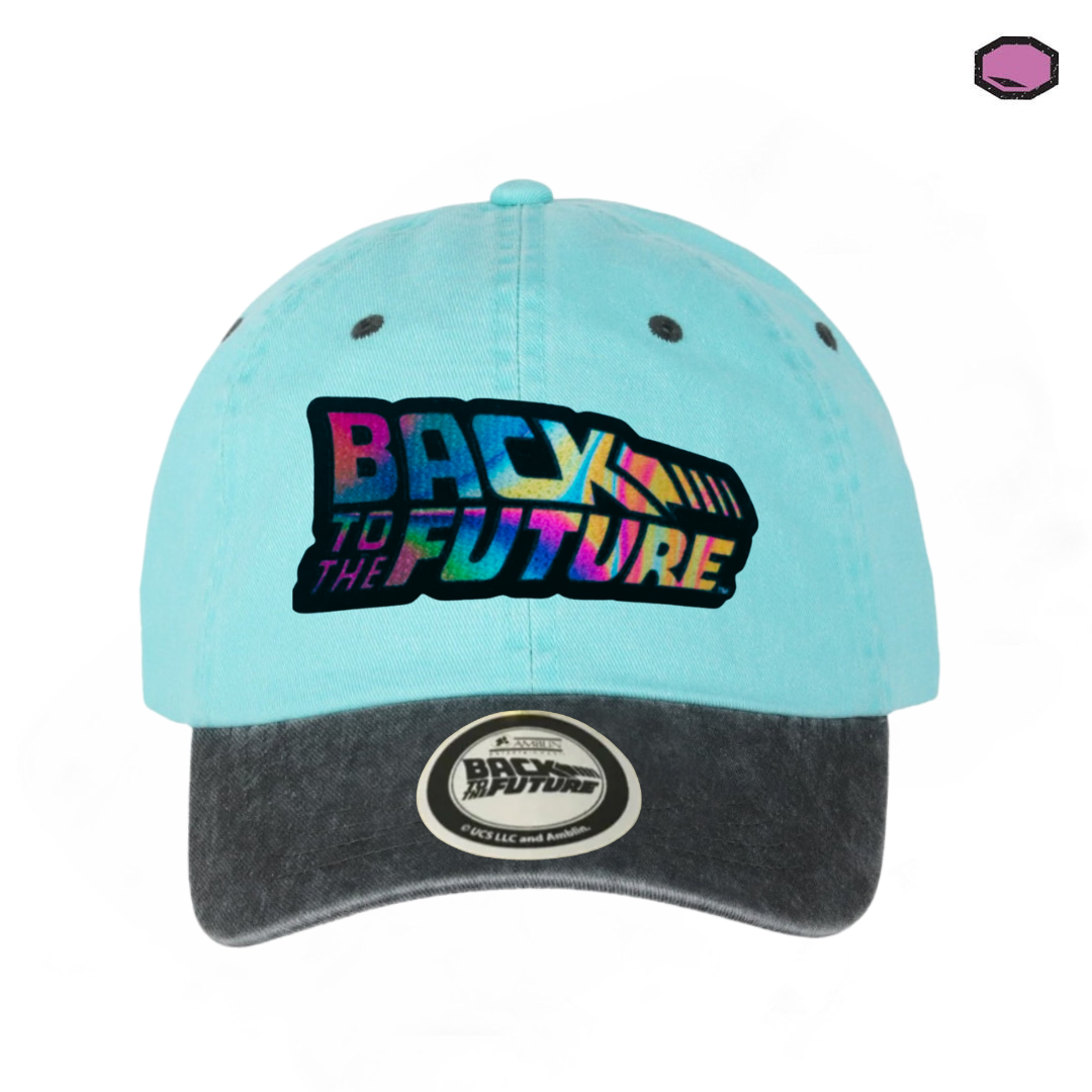 Gorra Back to the Future “Classic Logo Litmus” Menta-Gris Vintage