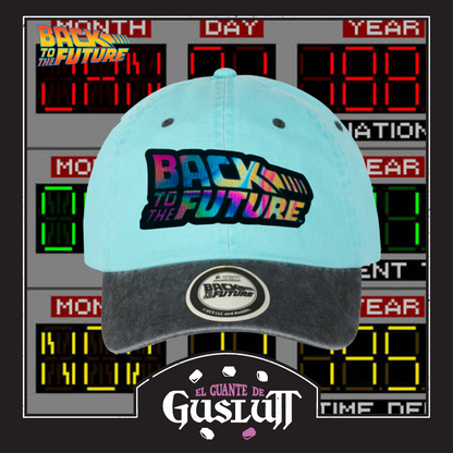 Gorra Back to the Future “Classic Logo Litmus” Menta-Gris Vintage