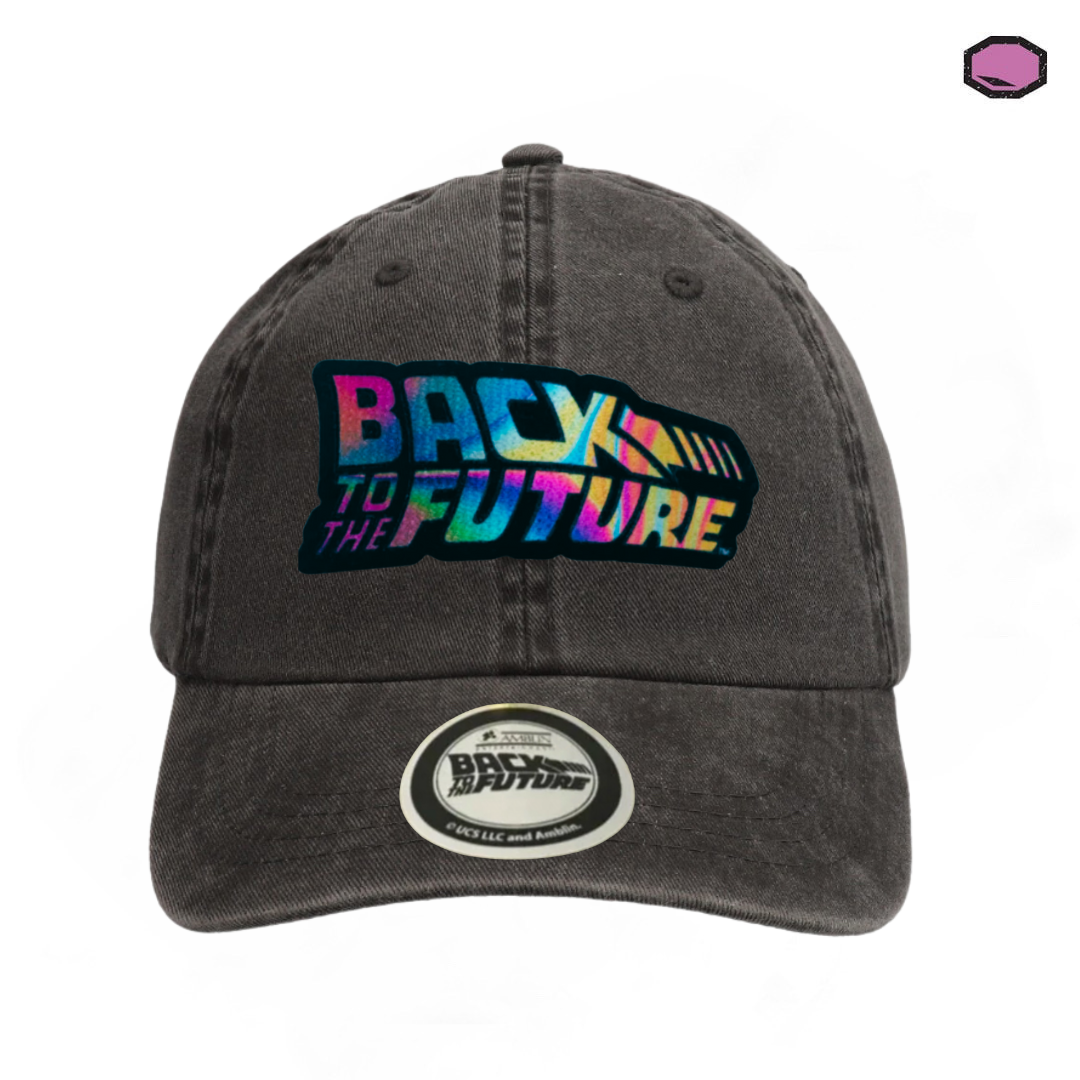 Gorra Back to the Future “Classic Logo Litmus” Gris Vintage