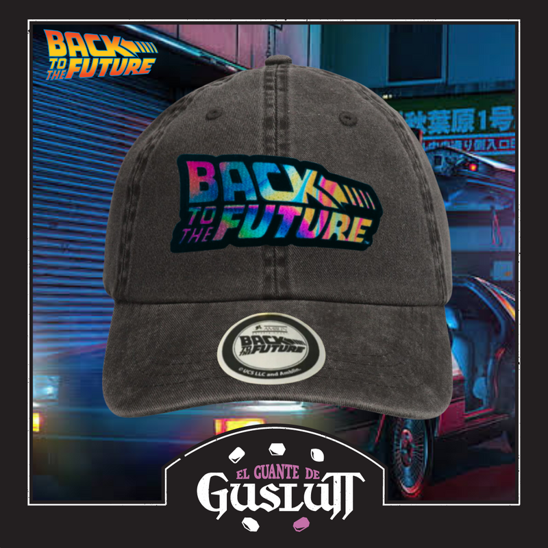 Gorra Back to the Future “Classic Logo Litmus” Gris Vintage