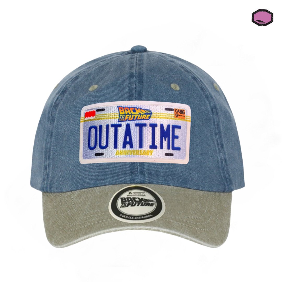 Gorra Back to the Future "Outatime" Azul-Beige Vintage