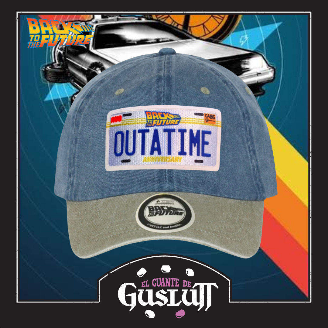 Gorra Back to the Future "Outatime" Azul-Beige Vintage