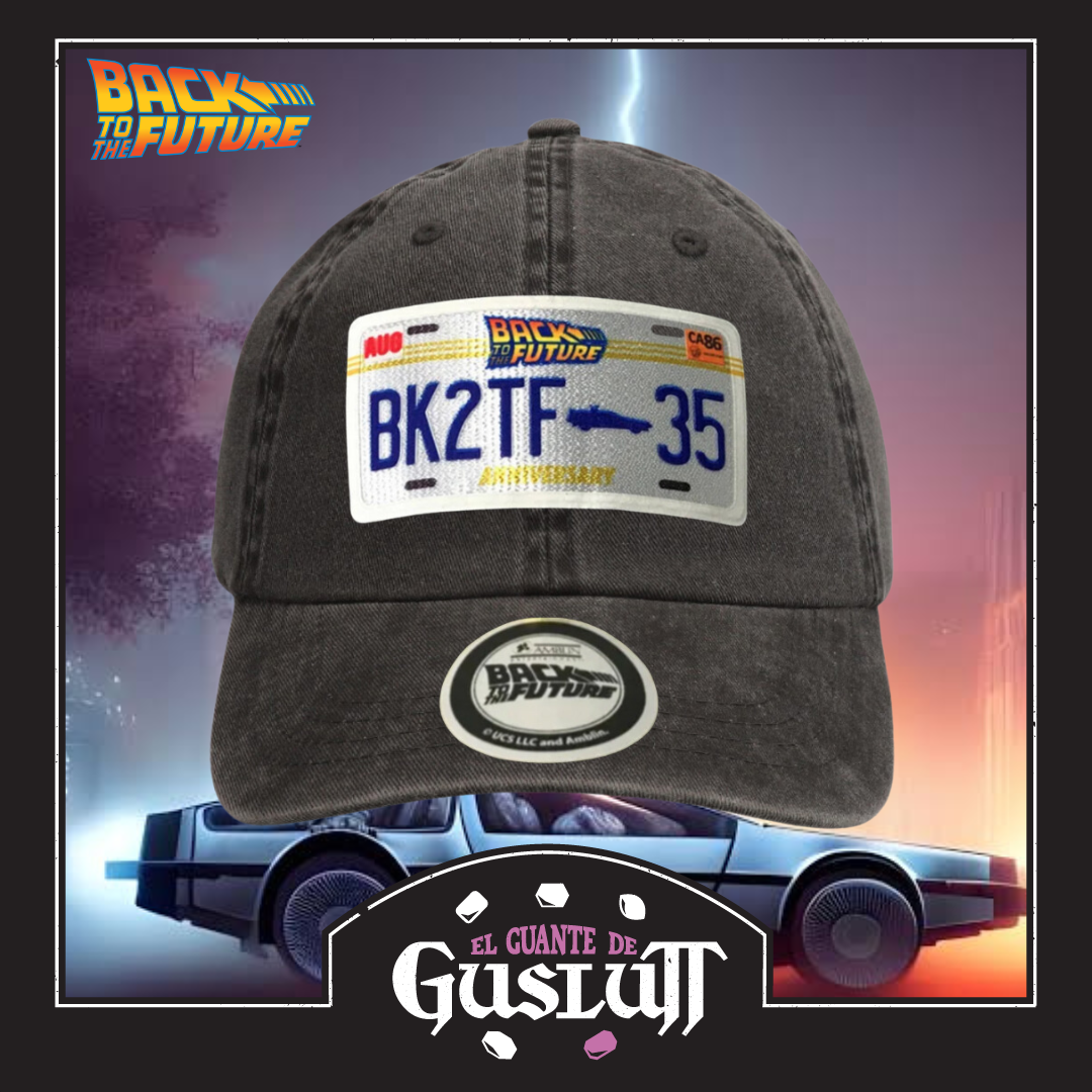 Gorra Back to the Future “35th Anniversary” Gris Vintage