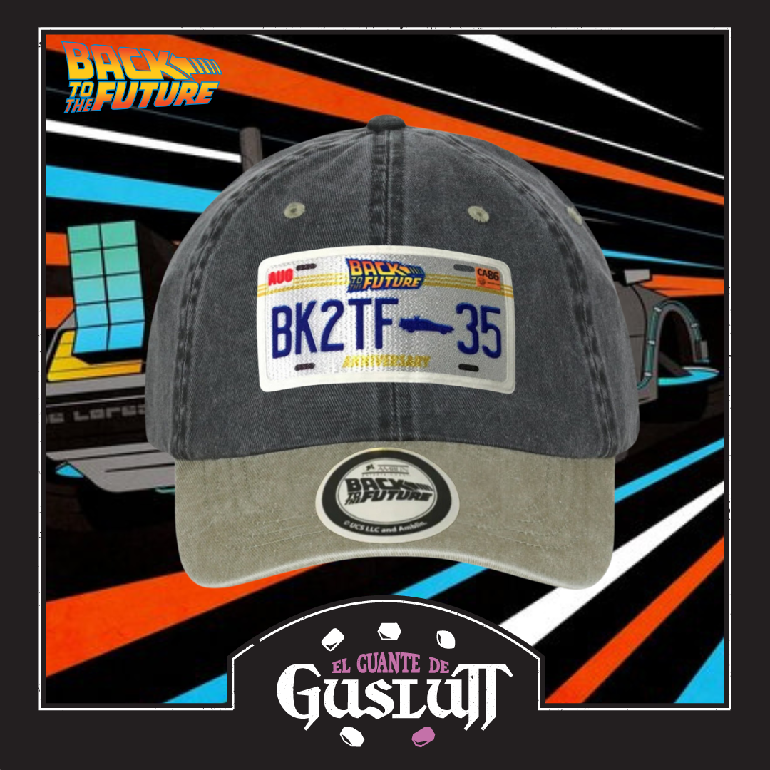 Gorra Back to the Future “35th Anniversary” Gris-Beige Vintage