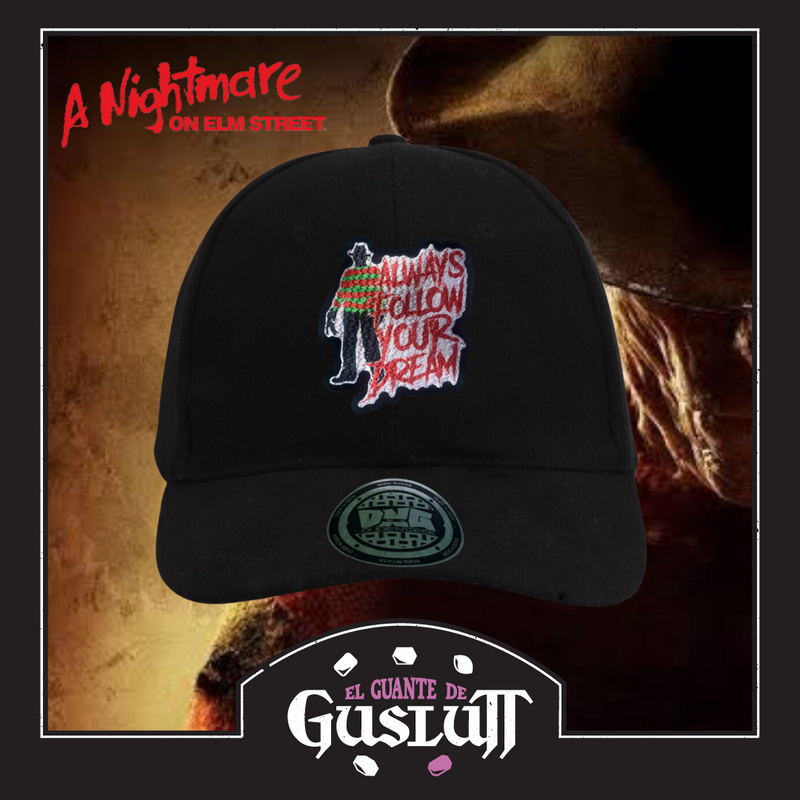 Gorra A Nightmare on Elm Street “Always follow your dream” Negra