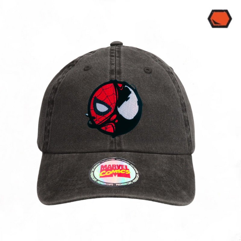 Gorra Spiderman “Symbiote” Gris Vintage