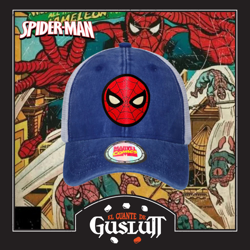 Gorra Spiderman “Arachnoid Sense” Azul Royal-Blanca Trucker